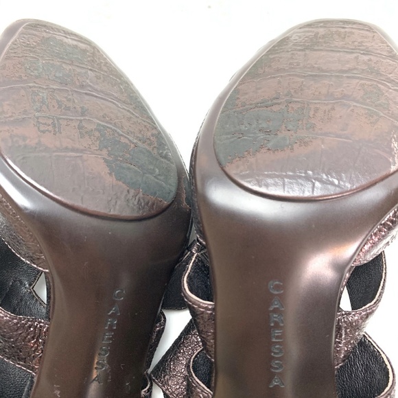 CARESSA GRAYCE Sandals High Heels Leather sz 8 M - Picture 12 of 16